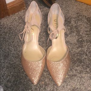 Sparkle rose gold UNISA heels